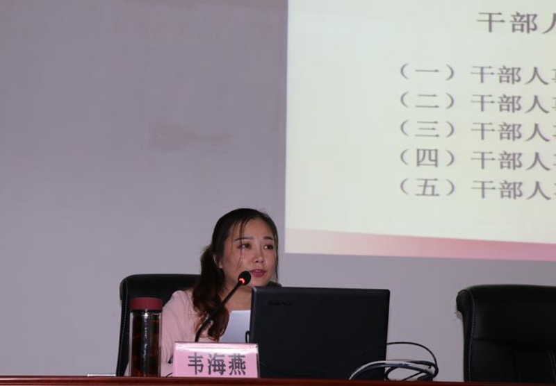 湛江市委组织部干部信息科副科长韦海燕作专题辅导.jpg