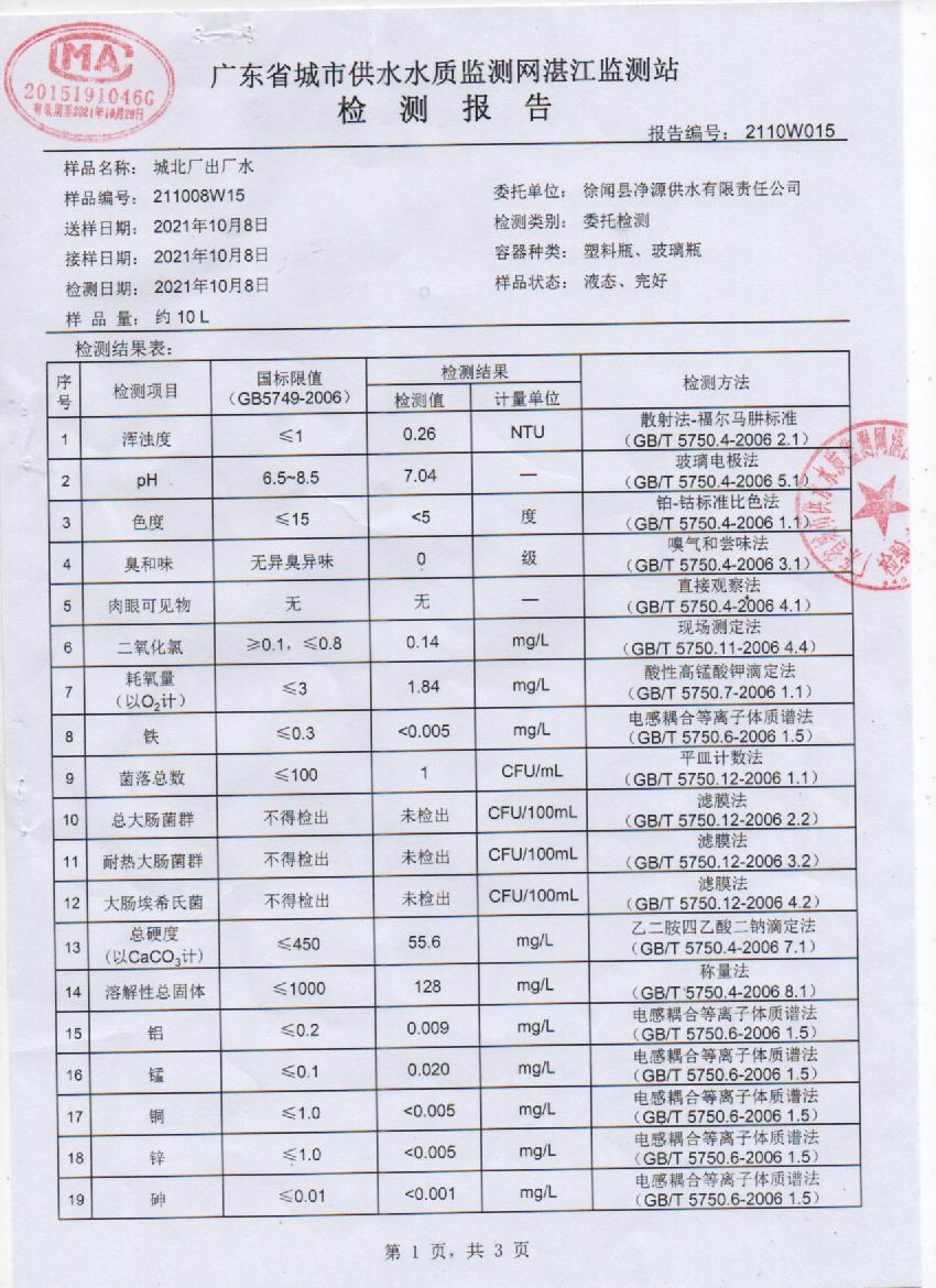 2021年10城北出厂水检测报告1页.jpg