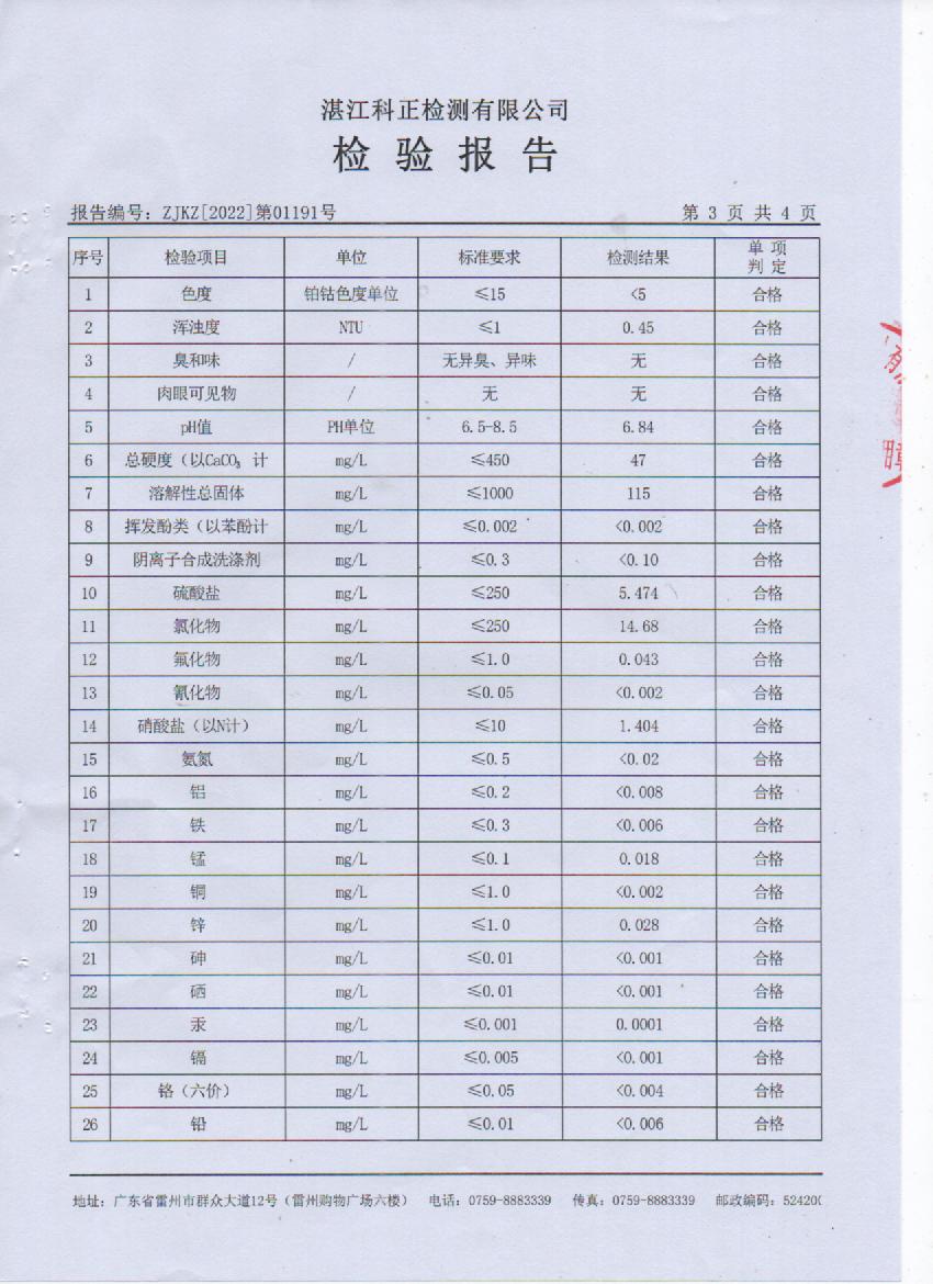 2022年1月城北出厂水检验报告3页.jpg