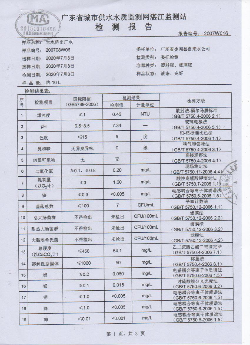 2020年7月大桥出厂水检测报告1页.jpg